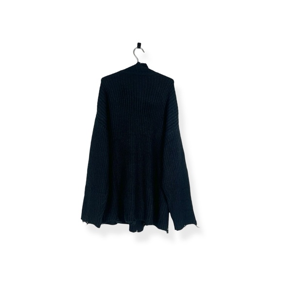 Killstar Black Ribbed Sweater with Pentagram Pendant - Picture 4 of 4